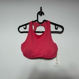 Athleta Maldives Bra Cup Pink Bikini Swim Suit Top Size 32D/DD